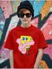 Jellyfish SpongeBob Short Sleeve Tee For Children Summer Cute Crewneck Casual Ages 3-14