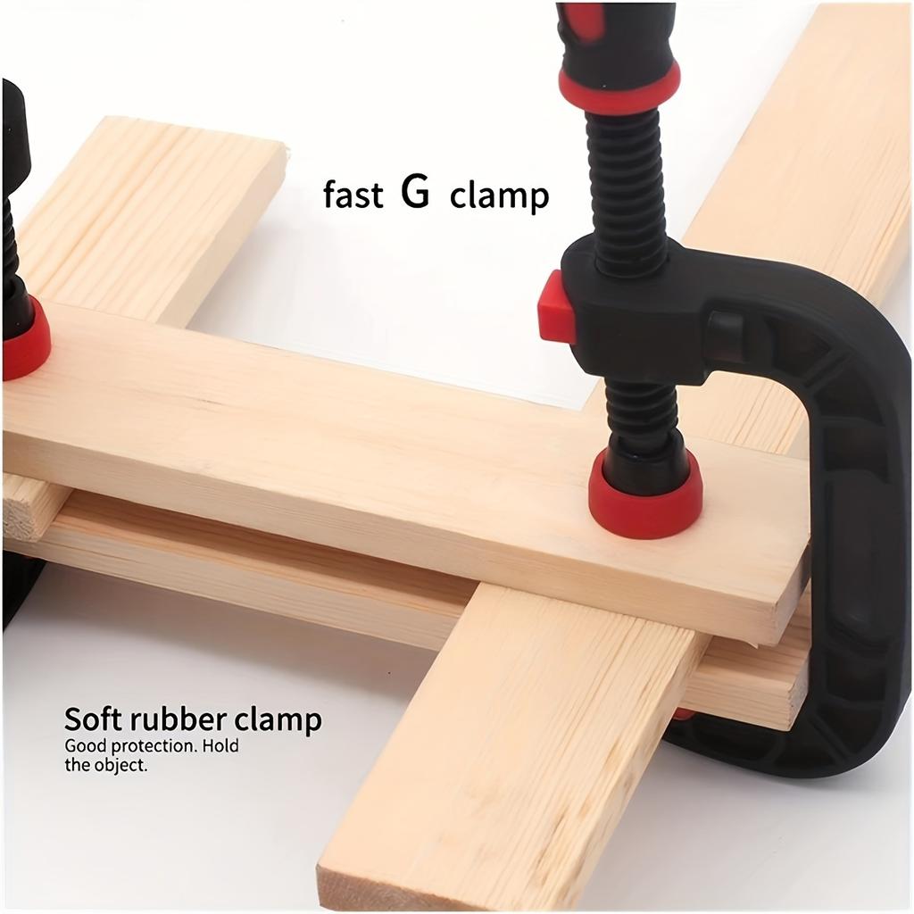 1pcs Angle Clamps Woodworking Spring Clamps, Heavy-Duty Reinforced Nylon Jaw, Manual Pressure Grip Tools for Gluing, Crafting & Wood Clamping