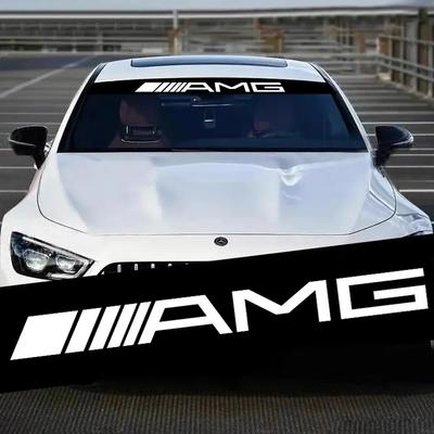 Для автомобиля Mercedes Benz Наклейка на лобовое стекло Декоративная наклейка для Mercedes Benz AMG GLE GLS GLC CLA GLA GLB W204 W205 W203 W21