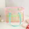 Breathable Shower Tote Bag Foldable Beach Storage Bag Durable Mesh Beach Bag  Outdoor Activities
