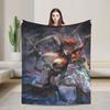 World of Warcraft Плед Элиза Фланелевый Теплый Плед для Дома Дивана Спальни Одеяло