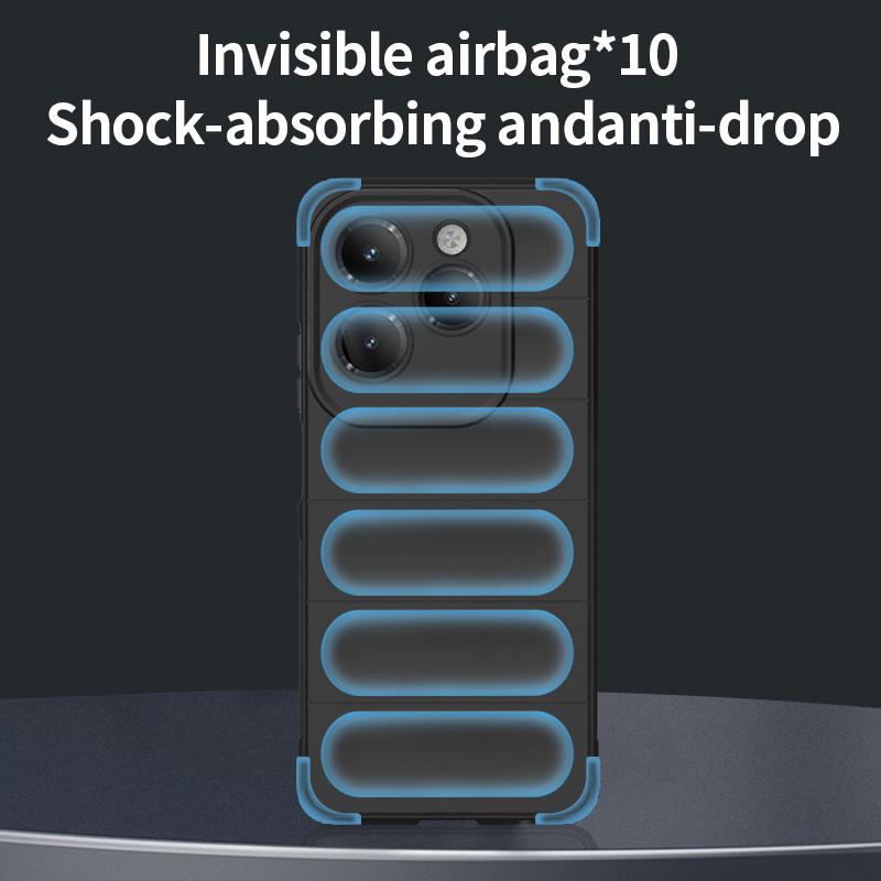 Shockproof Case For Infinix Hot 40 Pro Note 30 Smart 8 4G Cover Liquid Silicone Back Coque for Tecno Spark 20 20C GO 2024 Fundas