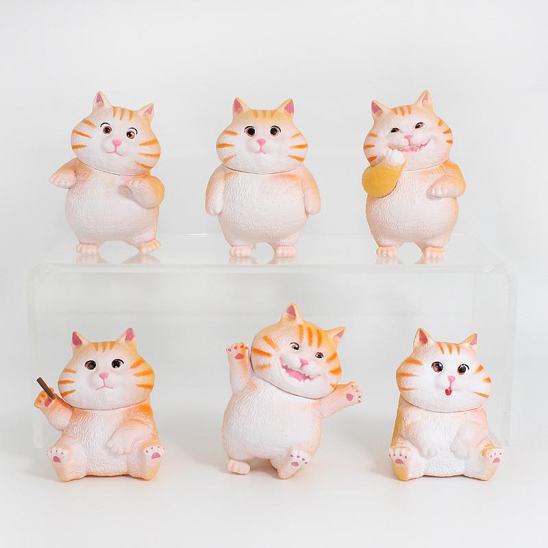 Аниме Фигурка Кошки ПВХ Коллекционная Настольная Игрушка Для Любителей Милых Питомцев