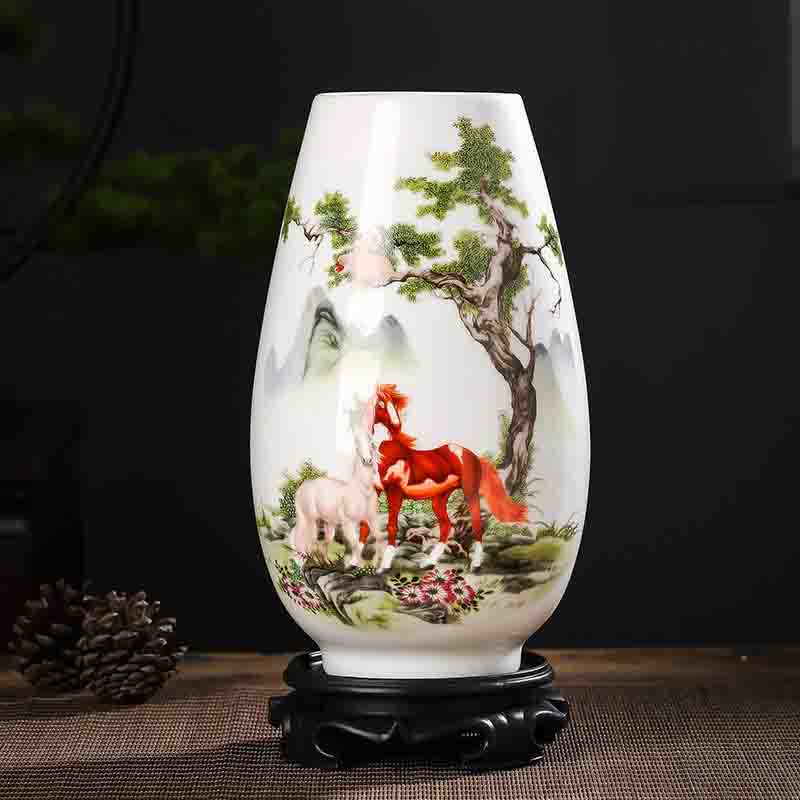 Китай Цзиндэчжэнь Керамические Вазы Украшения Офис Магазин Клуб Бар Меблировка Поделки Дом Гостиная Настольные Аксессуары Украшение