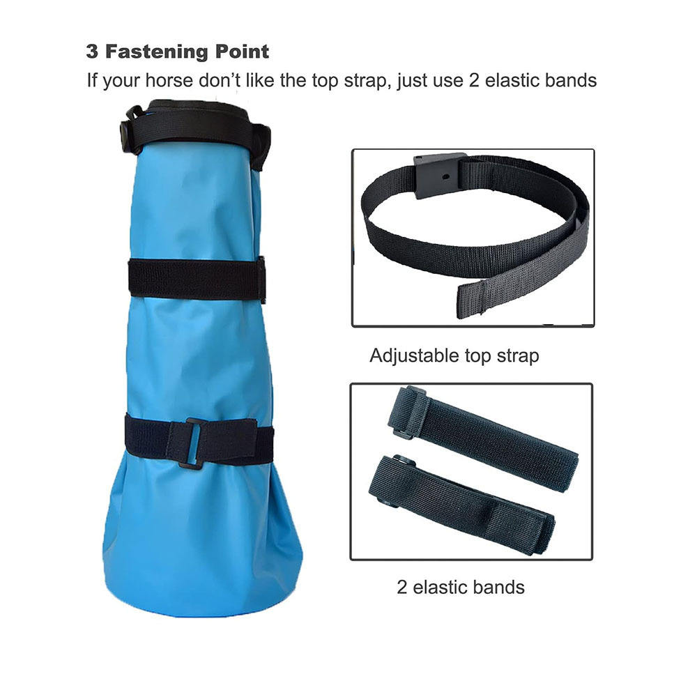 Customizable Horse Hoof Soaking Boot for Horses Hooves Treatment Bag with EVA Pad Leg Wraps Protection Equine Horse Hoof Boots