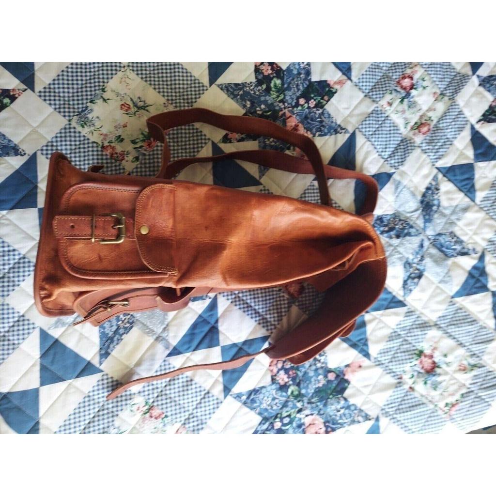 Натуральный рюкзак для ноутбука, спортивная сумка из козьей кожи, большой мужской винтажный рюкзак для путешествий