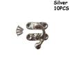 10PCS Mini Leather Bag Furniture Hasp With Screws Padlock Clasps Lock Decorative Latch