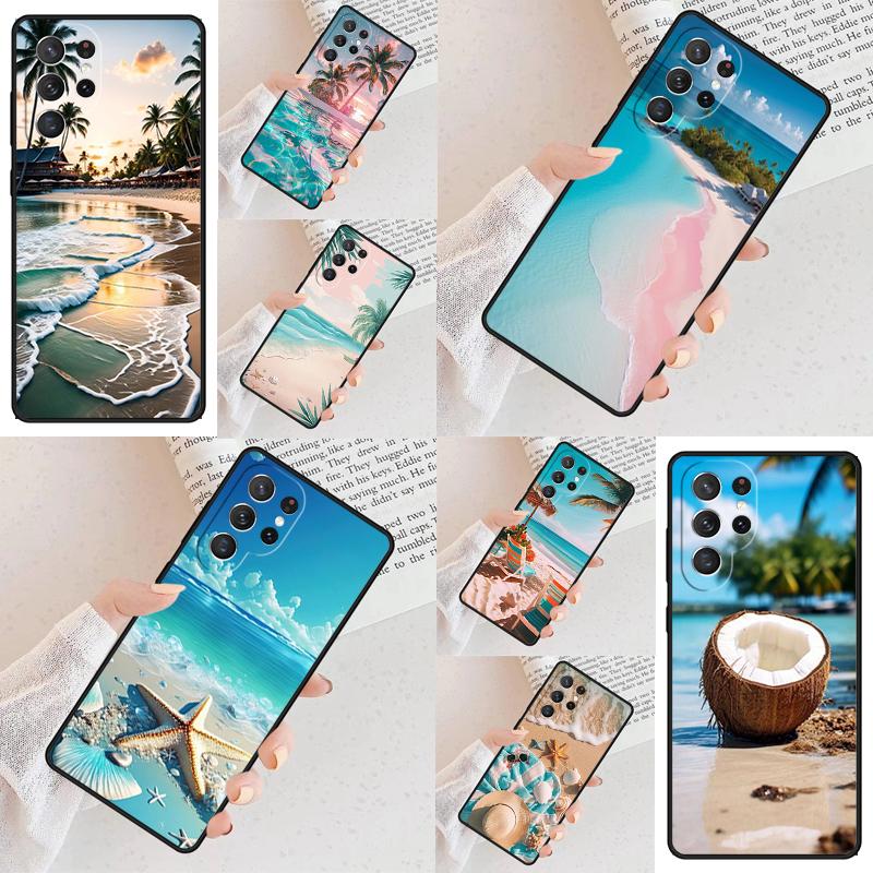 Летний пляжный чехол для мобильного телефона для Samsung Galaxy S26 Ultra S25 S24 S23 S22 S21 S20 Note10