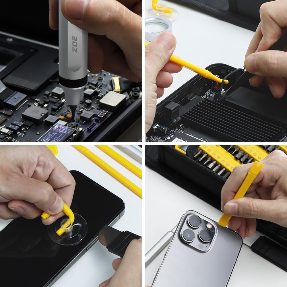 Набор прецизионных электрических отверток 148 в 1, беспроводной, с 120 стальными магнитными битами Phillips Torx S2, светодиодными инструментами для ремонта ПК и iPhone