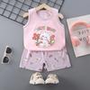 Children's Cotton Vest Set Summer Leisure Set for Boys and Girls