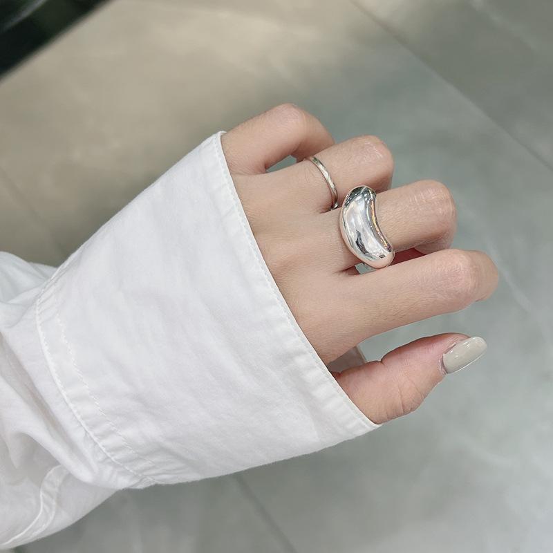 Ada Jewelry Регулируемые кольца Стерлинговое серебро S925 Женское модное прочное кольцо-обруч Вечность