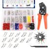 535PCS 26Type Pin Connectors Kit,Car Electrical Wire P 1/1.5/1.8/2.2/2.8/3.5mm Automotive Pin Connectors Kit Wire Removal Non-ulated Plug Male Female