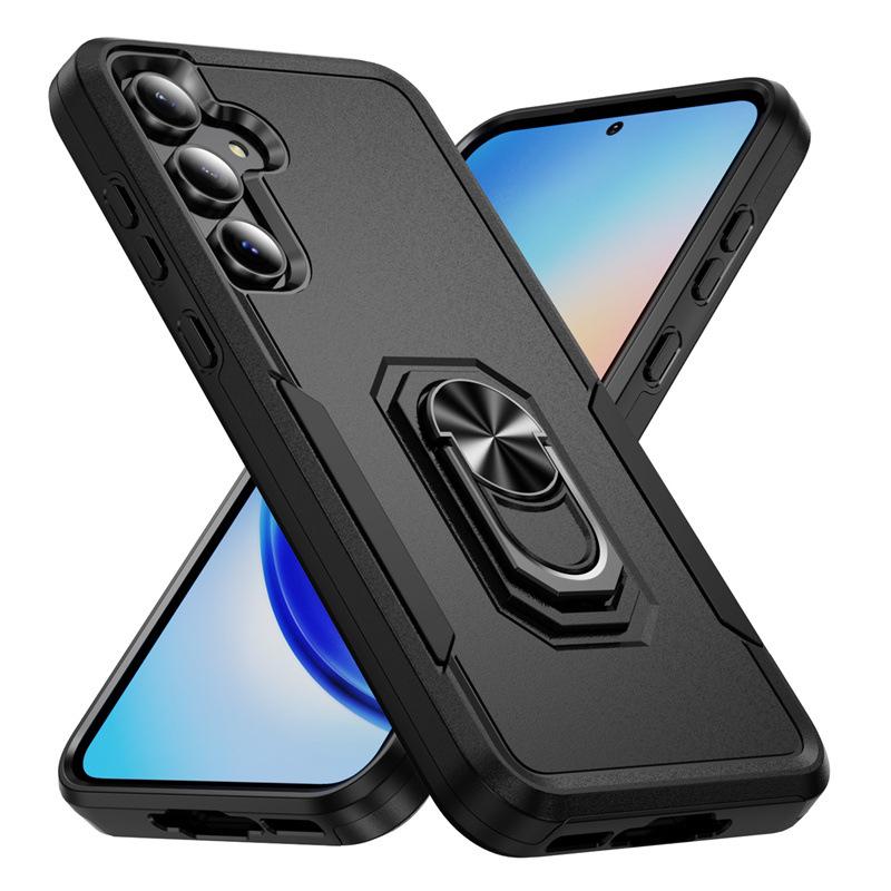 Подходит для Samsung S25 Ultra Trail Blazer Чехол-подставка с кольцом для мобильного телефона Samsung S24 Автомобильный магнитный бронированный чехол