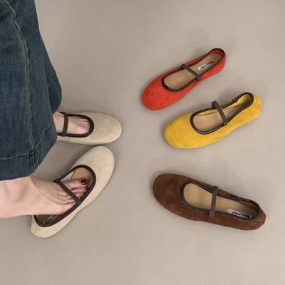 Модная SUOJIALUN 2025 Осень Новая Женская Обувь на Плоской Подошве Модная Круглый Носок Слипоны Женские Элегантные Туфли Мэри Джейн Мягкий Каблук Слингбэки