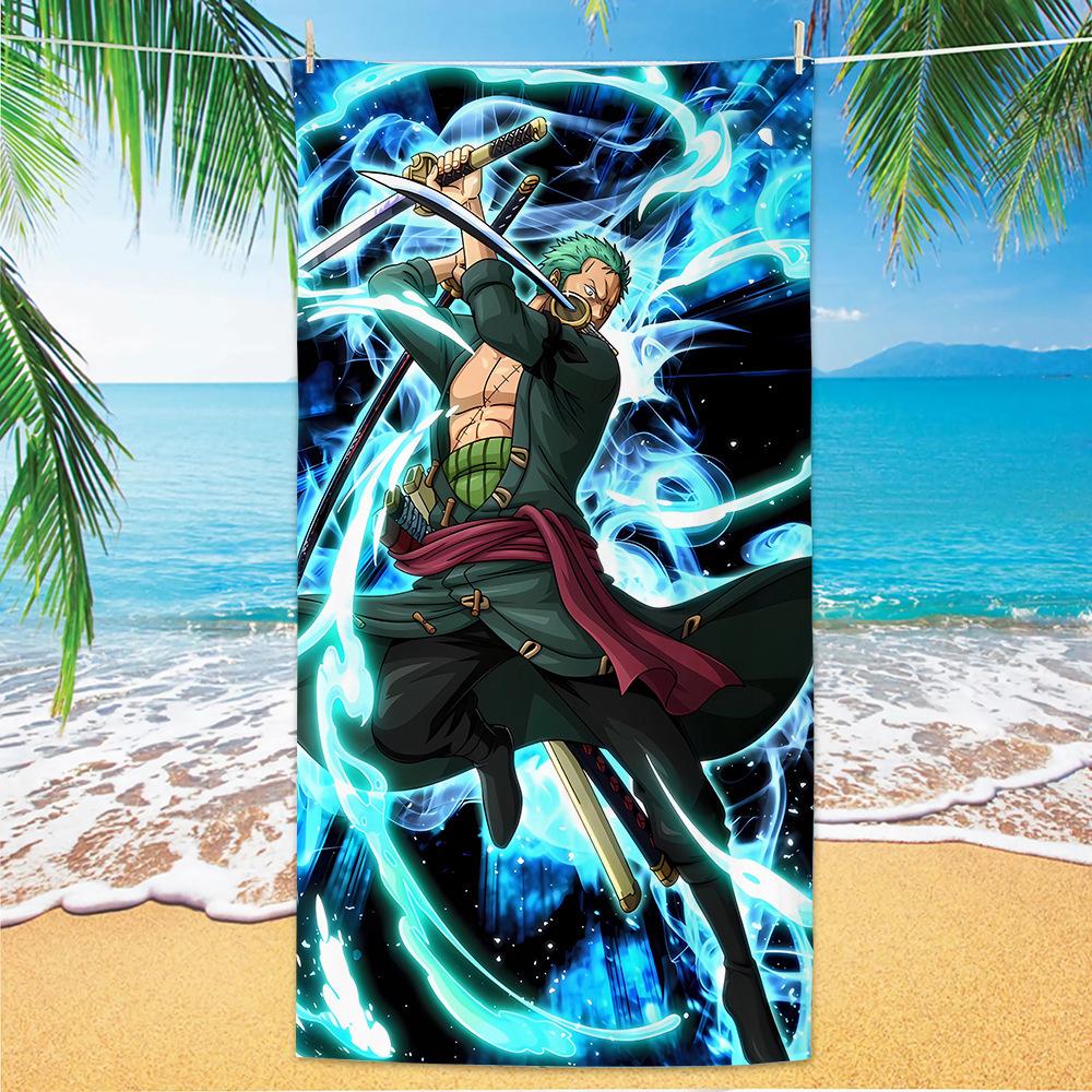 Popular Beach Towel Cartoon Animation Nautical King Bath Towel Microfiber Quick-Drying Towel