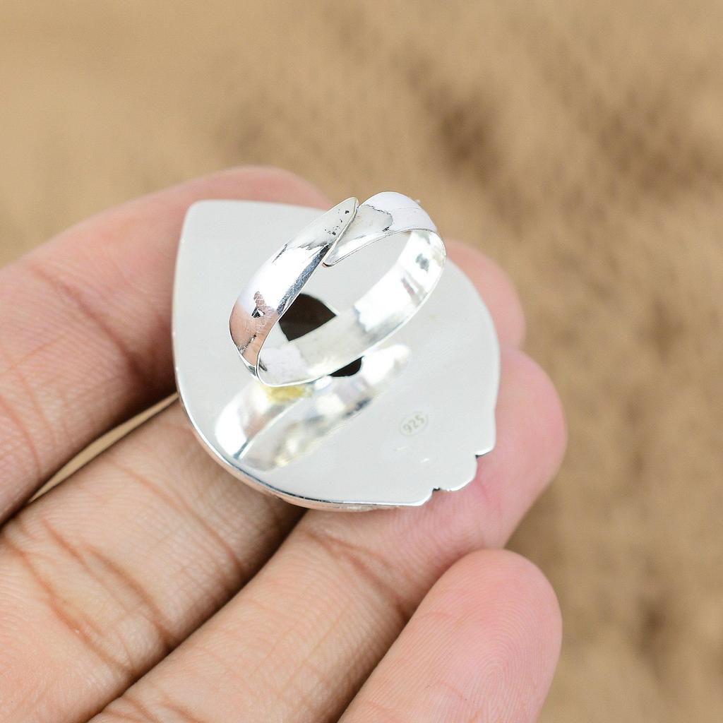 Mothers Day Deal 925 Silver Smokey Quartz Gemstone Root Chakra Handcrafted Ring