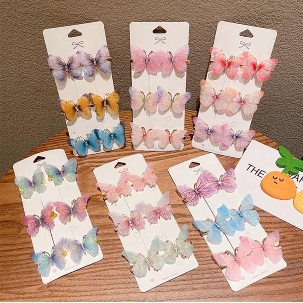 Headwear Hair Accessories Cute Barrette Rainbow Hairpin Butterfly Hairpin Duckbill Clip Hair Clips