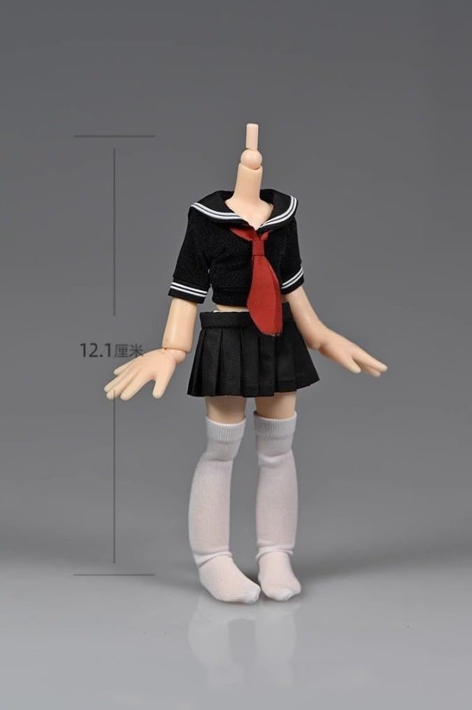 Игрушки и хобби [TOYBARJAPAN] Набор аксессуаров для экшн-фигурок 1:12 Подходит для фигурок TBLeague, Fairy и т. д.. Набор школьной формы морячки для девушки