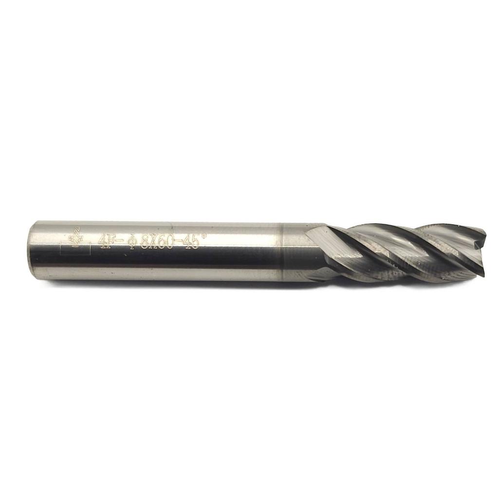 Frez Węglik Vhm 8 X 20 X 60 Mm 4 - Pióra 45 Hrc