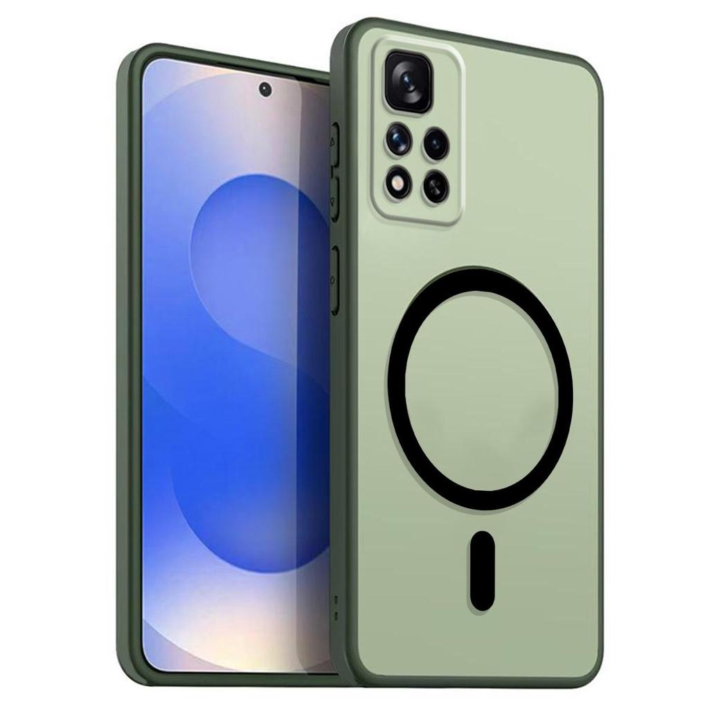 Магнитный железный кольцевой чехол для телефона для Xiaomi Redmi Note 11 Pro+ 5G Матовый мягкий ТПУ Ударопрочный чехол