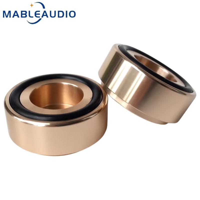 4PC 39*17mm Solid Aluminum Audio Isolation Feet Anti‑Vibration Shock Absorber Pad for HIFI Speaker Tube Amplifier DAC TurntableGood product