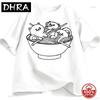 Japanese Style Cat Raunisex Tshirt Cotton Short Sleeve Kawaii Anime Tshirt Raunisex Kitten Graphic Tees Cute Food Soft Tshirt Clothes