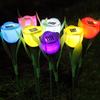Solar Tulip Lawn Light With Ip44 Protection Long-lasting 16 Hour Illumination