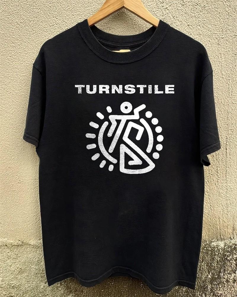 HOT Turnstile American Hardcore Punk Band Logo Unisex Black T-shirt Size S-5XL