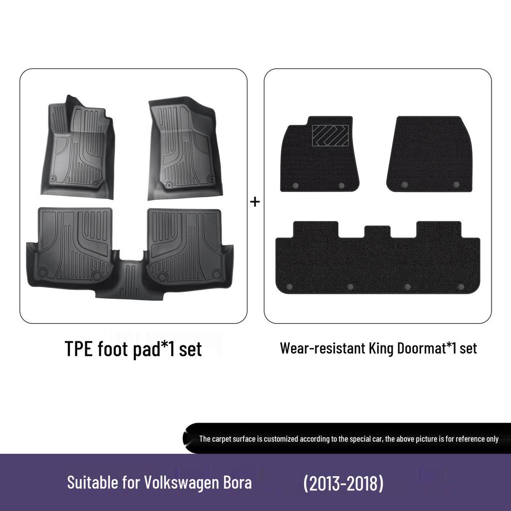 Volkswagen Bora Full Car TPE Floor Mats - Car-Specific, Eco-Friendly Protection