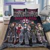 Resident Evil Pattern Bedding Quilt Set Quilt Cover Pillowcase Home Birthday Gift(1 * duvet cover + 2 * pillowcase, without core)