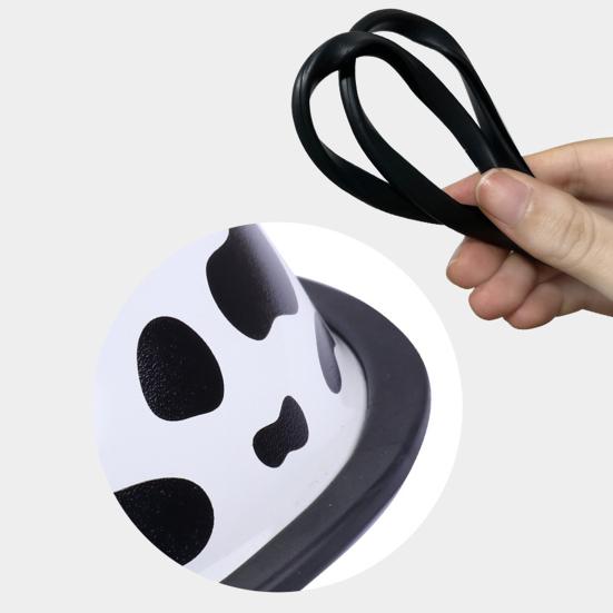 Миска для собаки с принтом, цельная нескользящая поверхность, гладкая, легко чистящаяся, домашний аксессуар из нержавеющей стали