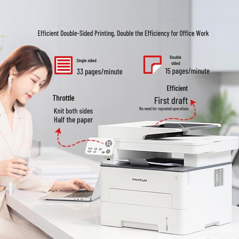 PANTUM M7166DW Plus Laser Multifunction Printer CN plug (adapter included)