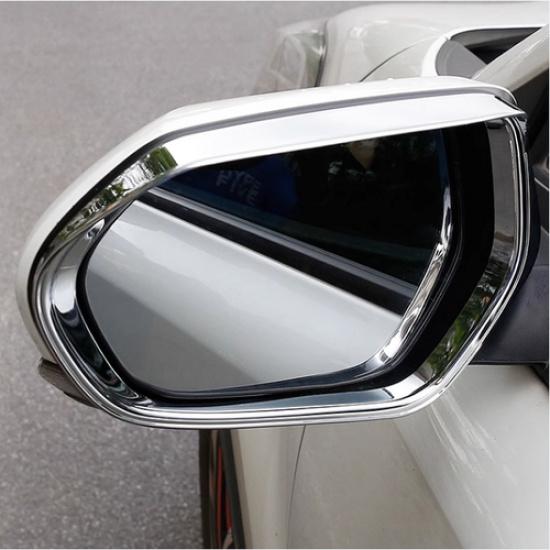 For Toyota Corolla -2026 Chrome Rain Eyebrow Rearview Mirror Frame