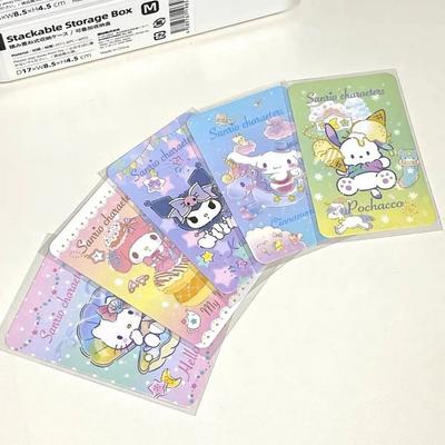 Персонажная фотокарточка Sanrio Poca (Cinnamoroll My Melody Kitty Pochaco Pompompurin Kitty), 1.Набор, 1 штука