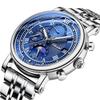 CHENXI NEW Men's Watch Luxury Fashion Chronograph Date Quartz Watches Business Casual Stainless Steel 44mm Clock Male