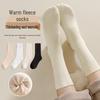 Women's Fleece-Lined Mid-Calf Socks - Warm and Thick for Autumn/Winter