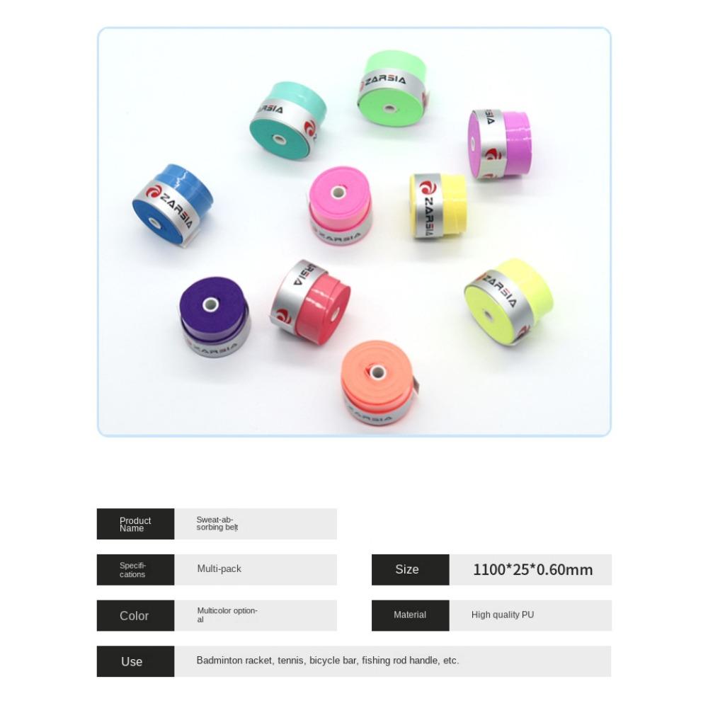 Shock Absorption Tennis Anti-Slip Sweatband Anti Slip Tennis Racket Overgrips  Beach Tennis