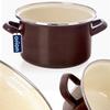BROWN enamel pot 18 cm, 2 l