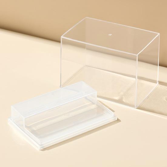 Стойка-витрина для хранения Мини-органайзер для статуэток Прозрачный дизайн Пыленепроницаемый Штабелируемый Витринный шкаф Коробка для хранения