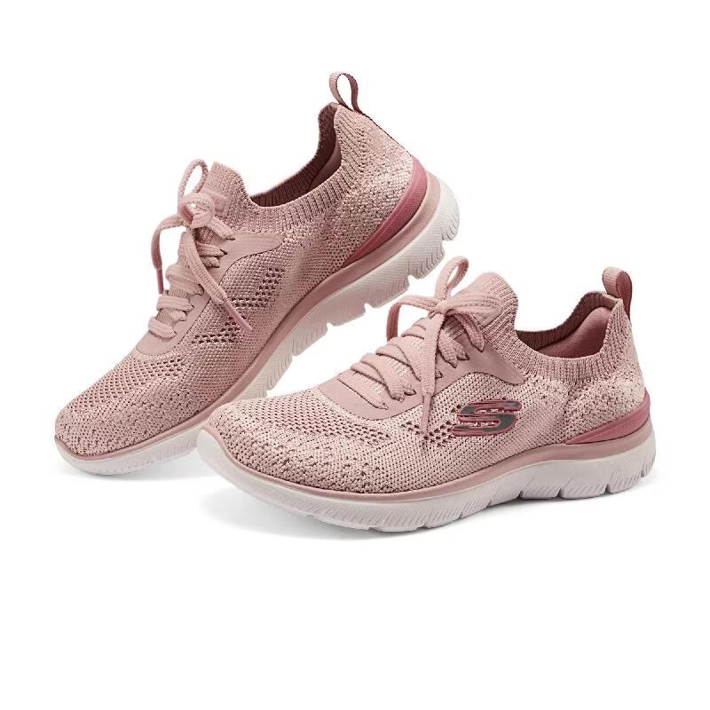 Skechers Женская легкая повседневная обувь без шнурков