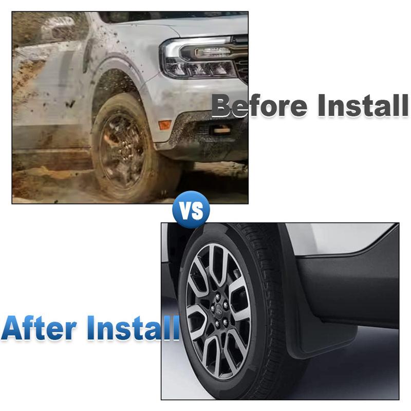 Mud Flaps Set for Ford Maverick -2024 Front and Rear Car Mud Flaps Set Splash Guards