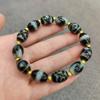 Natural Tibetan agate dzi bead bracelet, men's and women's Wenwan transfer beads, Duobao bracelet, rosary beads in stock.
