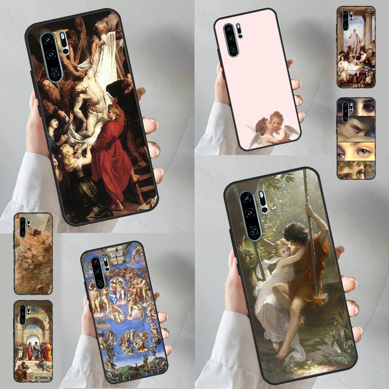 Эстетичный чехол в стиле Ренессанса для Huawei Nova 9 10 SE 3i 7i 11i 5T Y60 Y61 Y70 Y90 Y91 P20 P40 P30 Lite 11 Pro