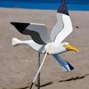 Fade Resistant Bird Wind Spinners Stable Bird Shape Windmill Spinners  Courtyard Decor