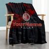 Ac Milan Personalized Name Blanket Multi-purpose Personalized Blanket Ultra-Soft Perfect for Livingroom Bed Living Room Sofa for All Occasions