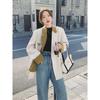 Women's Design Contrast Color Suit Jacket Women's Spring and Autumn Korean Style Small Casual Suit Top