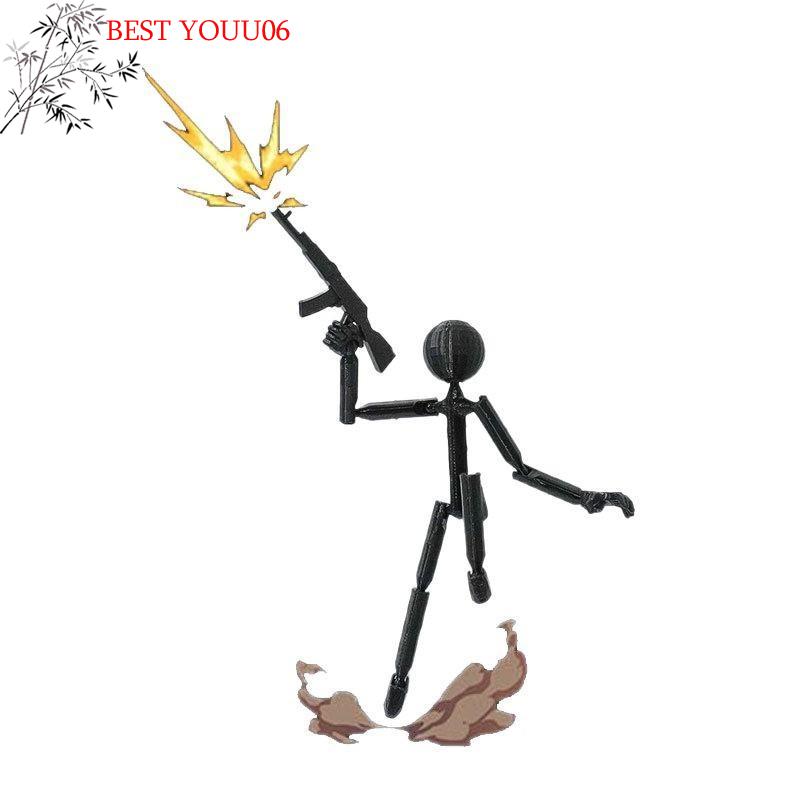 (YOUU06)Многосуставная Многосуставная Stickman Игрушка Подвижная 3D Печать Печатный Манекен Новинка Фигурка Действия Stickman Собранный Ro