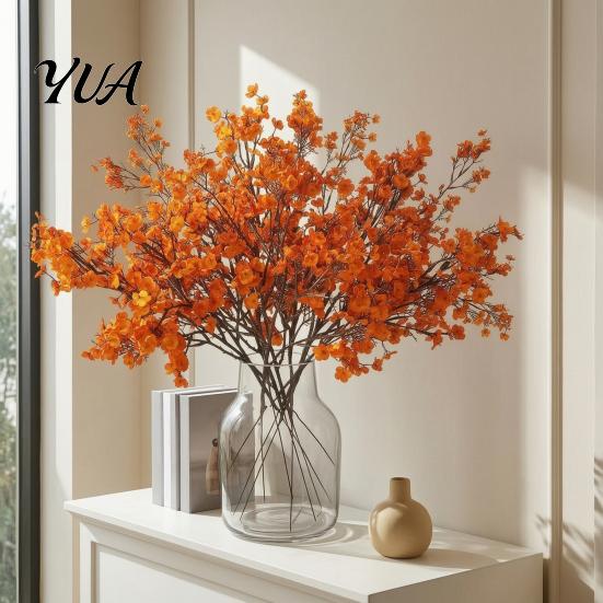 Elegant Artificial Sprays for Dining Realistic Flowers Autumn Home Decoration, Silk Floral Seasonal Fall Arrangements Branches Halloween Table