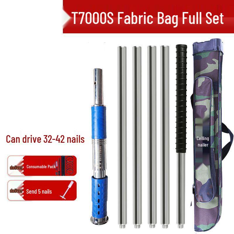 Многофункциональный бесшумный гвоздезабивной пистолет для деревообработки и цемента с регулируемыми настройками