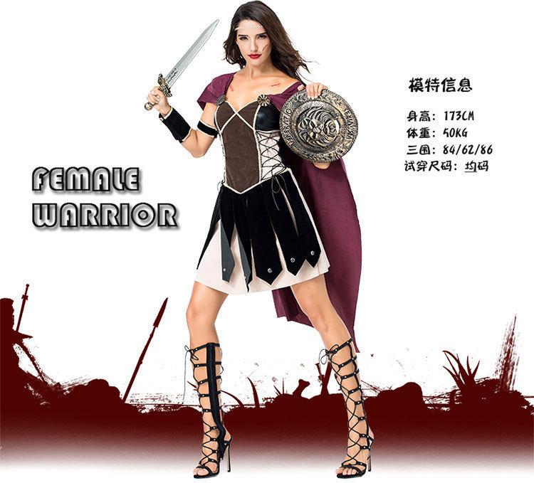 Cosplay new models, Halloween party costumes, Spartan female warriors, ancient Roman arena fighter costumes, cosplay